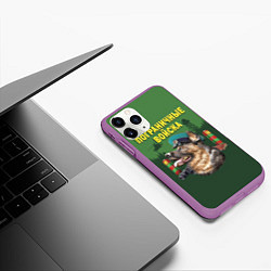 Чехол iPhone 11 Pro матовый Погранзастава, цвет: 3D-фиолетовый — фото 2