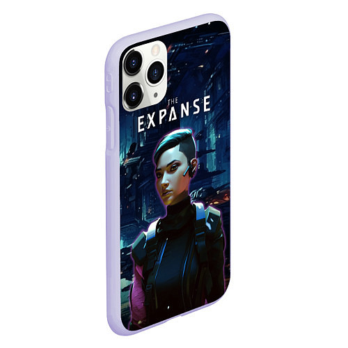 Чехол iPhone 11 Pro матовый The expanse - a telltale series / 3D-Светло-сиреневый – фото 2