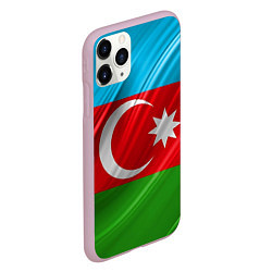 Чехол iPhone 11 Pro матовый Азербайджанский флаг, цвет: 3D-розовый — фото 2