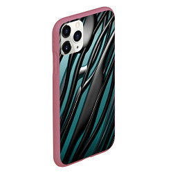 Чехол iPhone 11 Pro матовый Подтеки, цвет: 3D-малиновый — фото 2