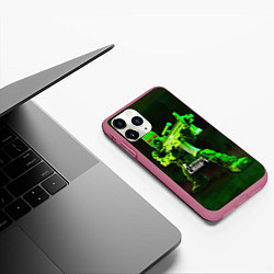 Чехол iPhone 11 Pro матовый Strike Craft, цвет: 3D-малиновый — фото 2