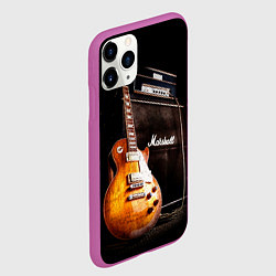 Чехол iPhone 11 Pro матовый Рокерская гитара, цвет: 3D-фиолетовый — фото 2