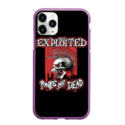 Чехол iPhone 11 Pro матовый Exploited - punks not dead