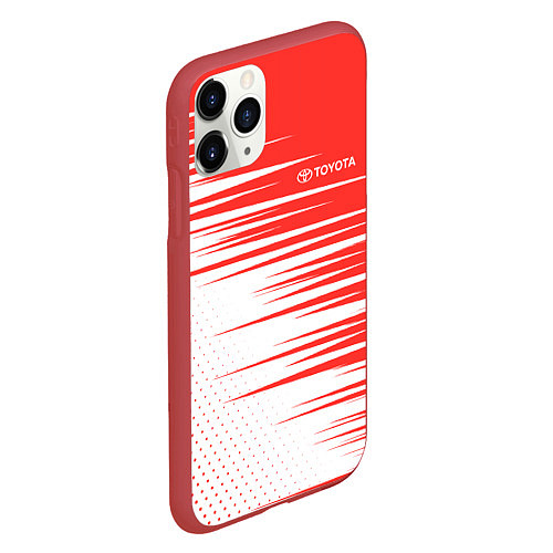 Чехол iPhone 11 Pro матовый Toyota sign / 3D-Красный – фото 2