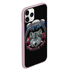 Чехол iPhone 11 Pro матовый Спецназ ГРУ - разведчик, цвет: 3D-розовый — фото 2