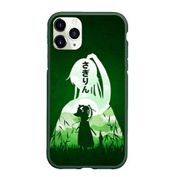 Чехол iPhone 11 Pro матовый Sagi-rin, цвет: 3D-темно-зеленый