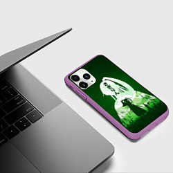 Чехол iPhone 11 Pro матовый Sagi-rin, цвет: 3D-фиолетовый — фото 2