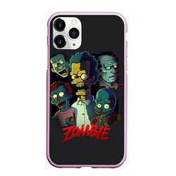 Чехол iPhone 11 Pro матовый Simpsons zombie