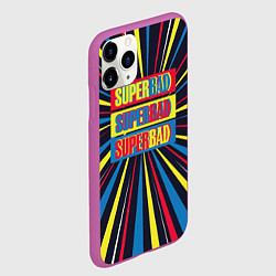 Чехол iPhone 11 Pro матовый Супер плохой, цвет: 3D-фиолетовый — фото 2