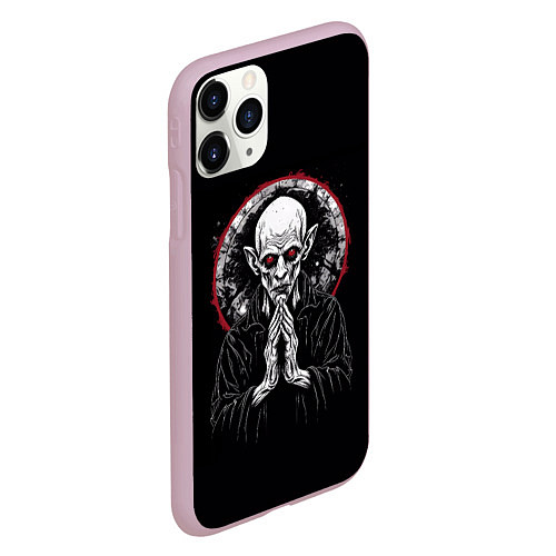 Чехол iPhone 11 Pro матовый Мертвая преданность / 3D-Розовый – фото 2