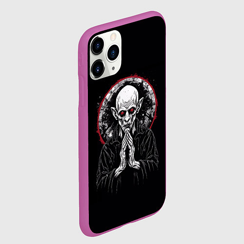 Чехол iPhone 11 Pro матовый Мертвая преданность / 3D-Фиолетовый – фото 2