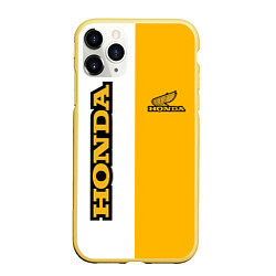Чехол iPhone 11 Pro матовый Honda sign, цвет: 3D-желтый
