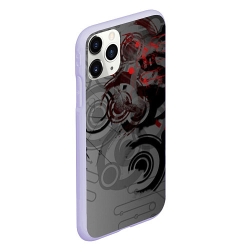 Чехол iPhone 11 Pro матовый Под прицелом midjourney / 3D-Светло-сиреневый – фото 2