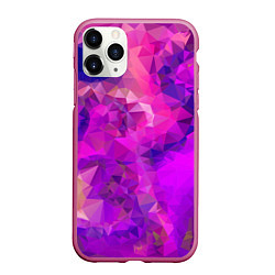 Чехол iPhone 11 Pro матовый Пурпурный стиль