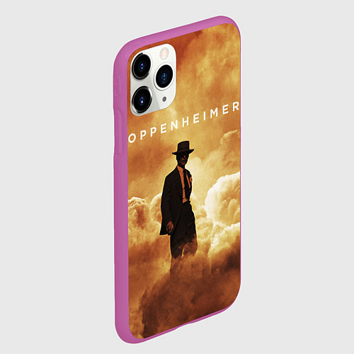 Чехол iPhone 11 Pro матовый Оппенгеймер / 3D-Фиолетовый – фото 2