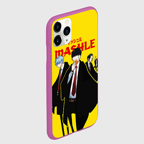 Чехол iPhone 11 Pro матовый Magic And Muscles / 3D-Фиолетовый – фото 2