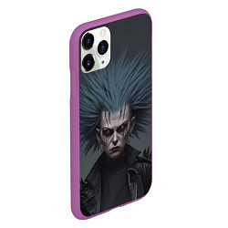 Чехол iPhone 11 Pro матовый Кровавый взгляд, цвет: 3D-фиолетовый — фото 2