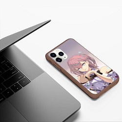 Чехол iPhone 11 Pro матовый Милая Аста, цвет: 3D-коричневый — фото 2