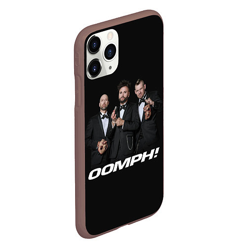 Чехол iPhone 11 Pro матовый Oomph band / 3D-Коричневый – фото 2