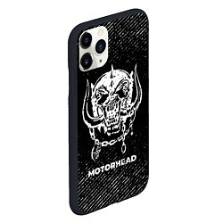 Чехол iPhone 11 Pro матовый Motorhead с потертостями на темном фоне, цвет: 3D-черный — фото 2