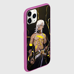 Чехол iPhone 11 Pro матовый Nanook Honkai, цвет: 3D-фиолетовый — фото 2