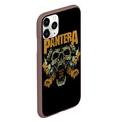 Чехол iPhone 11 Pro матовый Pantera - mouth for war, цвет: 3D-коричневый — фото 2