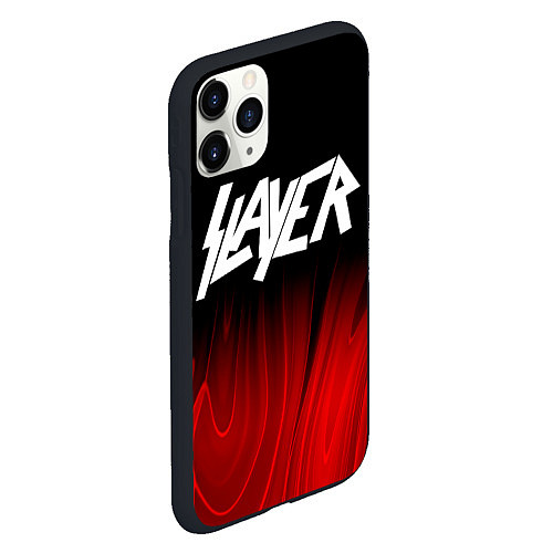 Чехол iPhone 11 Pro матовый Slayer red plasma / 3D-Черный – фото 2