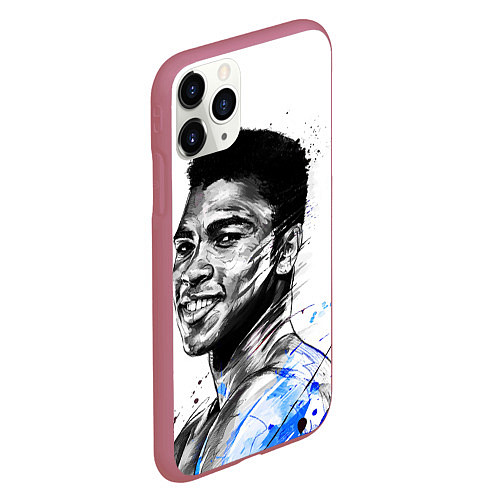 Чехол iPhone 11 Pro матовый Cassius Clay / 3D-Малиновый – фото 2