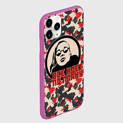 Чехол iPhone 11 Pro матовый Егор Летов - всё идёт по плану, цвет: 3D-фиолетовый — фото 2