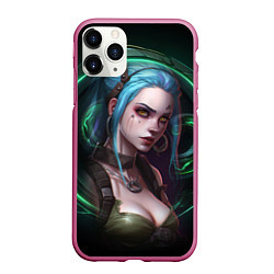 Чехол iPhone 11 Pro матовый Jinx art Arcane League of Legends