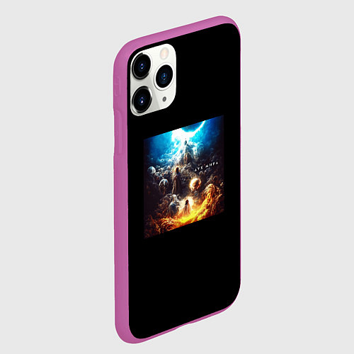 Чехол iPhone 11 Pro матовый Джизус - дух мира / 3D-Фиолетовый – фото 2