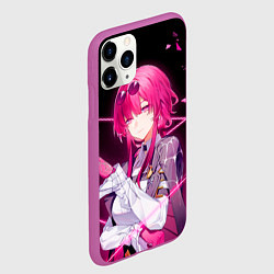 Чехол iPhone 11 Pro матовый Хонкай Стар Рейл: Кафка, цвет: 3D-фиолетовый — фото 2