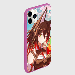 Чехол iPhone 11 Pro матовый Хонкай Стар Рейл: Тинъюнь, цвет: 3D-фиолетовый — фото 2