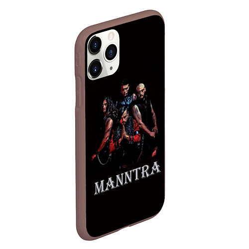 Чехол iPhone 11 Pro матовый Manntra / 3D-Коричневый – фото 2