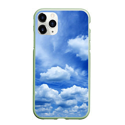 Чехол iPhone 11 Pro матовый Небесный свод, цвет: 3D-салатовый