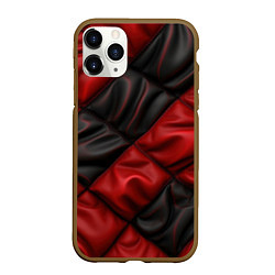 Чехол iPhone 11 Pro матовый Red black luxury