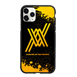 Чехол iPhone 11 Pro матовый Darling in the FranXX - gold gradient, цвет: 3D-черный