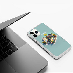 Чехол iPhone 11 Pro матовый Paris Isometric, цвет: 3D-белый — фото 2