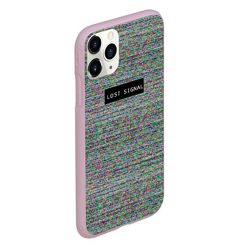 Чехол iPhone 11 Pro матовый Lost signal / 3D-Розовый – фото 2