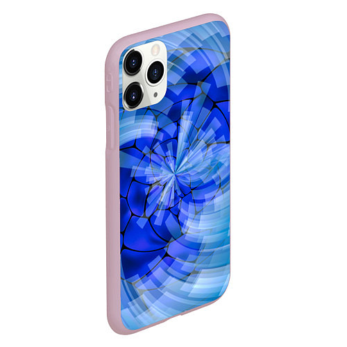 Чехол iPhone 11 Pro матовый Геометрическое цунами / 3D-Розовый – фото 2