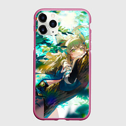 Чехол iPhone 11 Pro матовый Геншин Импакт: Кирара, цвет: 3D-малиновый