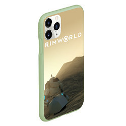 Чехол iPhone 11 Pro матовый RimWorld game, цвет: 3D-салатовый — фото 2
