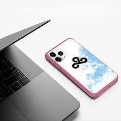 Чехол iPhone 11 Pro матовый Cloud9 Облачный, цвет: 3D-малиновый — фото 2