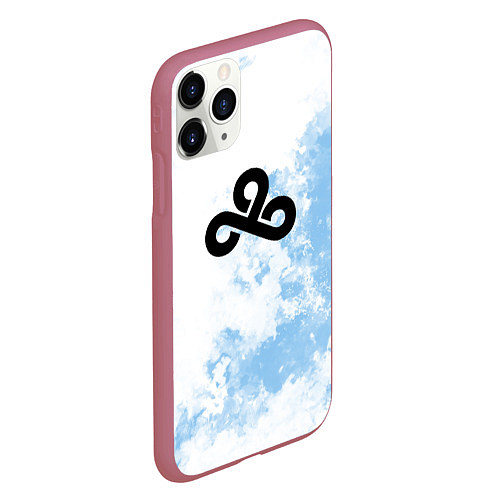 Чехол iPhone 11 Pro матовый Cloud9 Облачный / 3D-Малиновый – фото 2