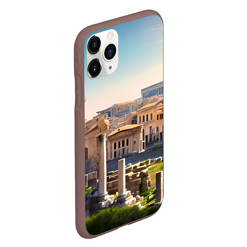 Чехол iPhone 11 Pro матовый Руины Рима / 3D-Коричневый – фото 2