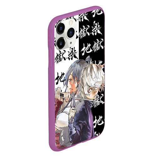 Чехол iPhone 11 Pro матовый Сагири и Габимару / 3D-Фиолетовый – фото 2