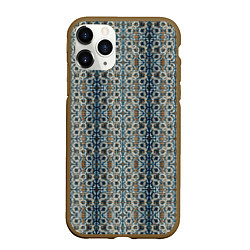 Чехол iPhone 11 Pro матовый Мраморные цепи, цвет: 3D-коричневый