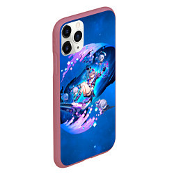 Чехол iPhone 11 Pro матовый Хонкай Стар Рейл: Серебряный Волк, цвет: 3D-малиновый — фото 2