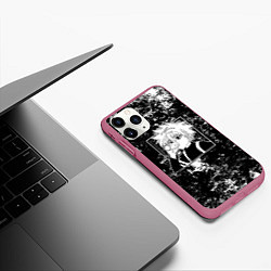 Чехол iPhone 11 Pro матовый Киллуа из аниме Hunter x hunter, цвет: 3D-малиновый — фото 2