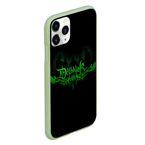 Чехол iPhone 11 Pro матовый Metalocalypse Dethklok green / 3D-Салатовый – фото 2